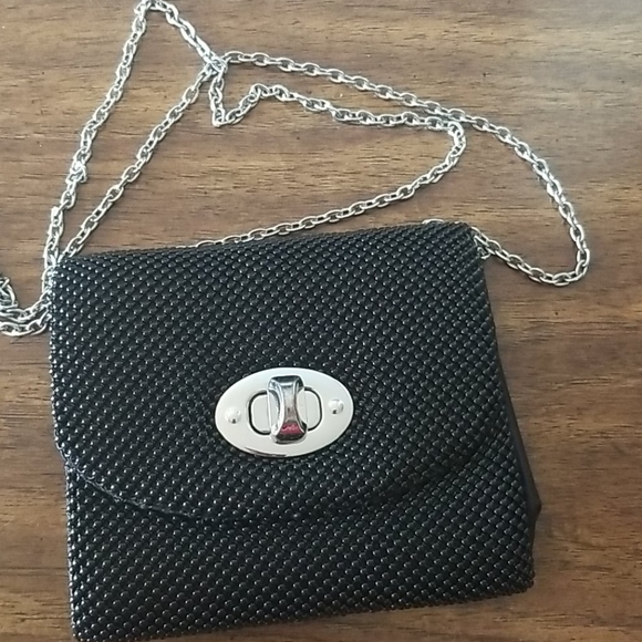 Handbags - Small black beaded crossbody purse